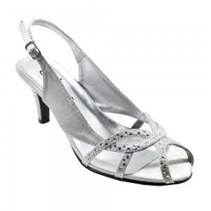 Annie Alvina Silver Satin